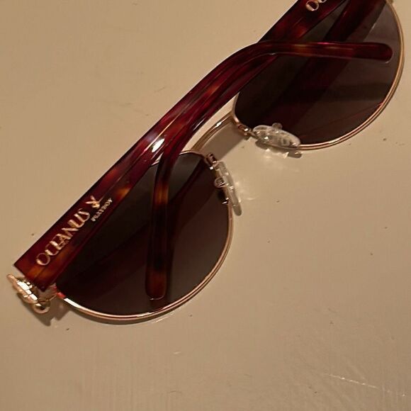 Oceanus Playboy Collab Women's Sunglasses Retro Gold Cat Eye Tortoiseshell Arm - Picture 7 of 8